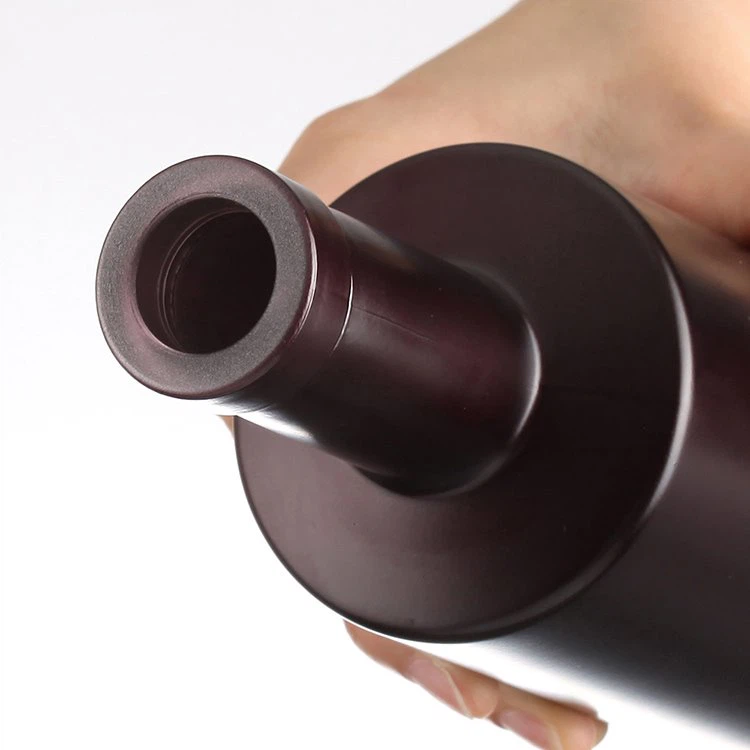black glass wine bottles