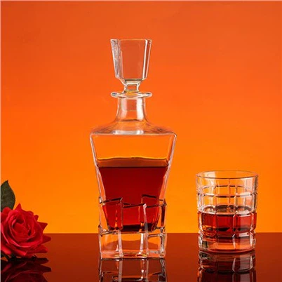 750 ml antīkas kristāla dzēriena pudeles