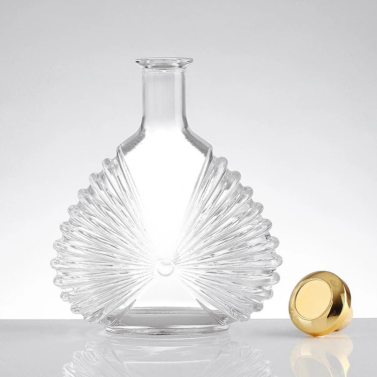 700ml Unique Shape Glass Bottle For Brandy Bottle