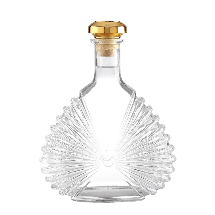 700ml Unique Shape Glass Bottle For Brandy Bottle
