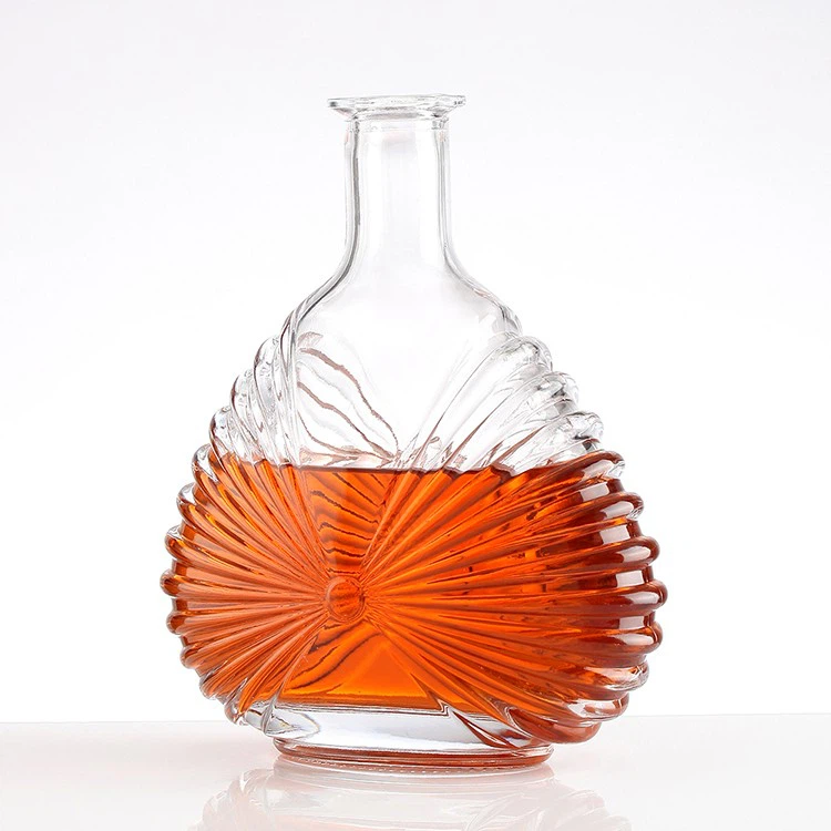 700ml Unique Shape Glass Bottle For Brandy Bottle